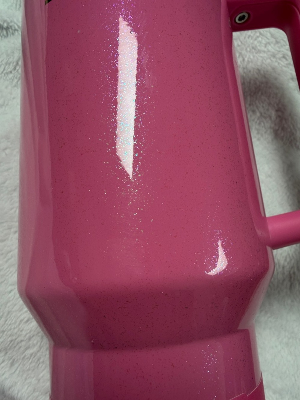 Wicked “Glenda” Stanley Hot Pink Tumbler with sparkles & Gold Accents - Picture 5 of 13